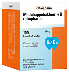 Maitohappobakteeri + B Ratiopharm 100 kaps.