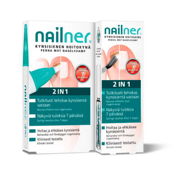 Nailner 2 in 1 kynsisienen hoitokynä/- aine 4/5 ml